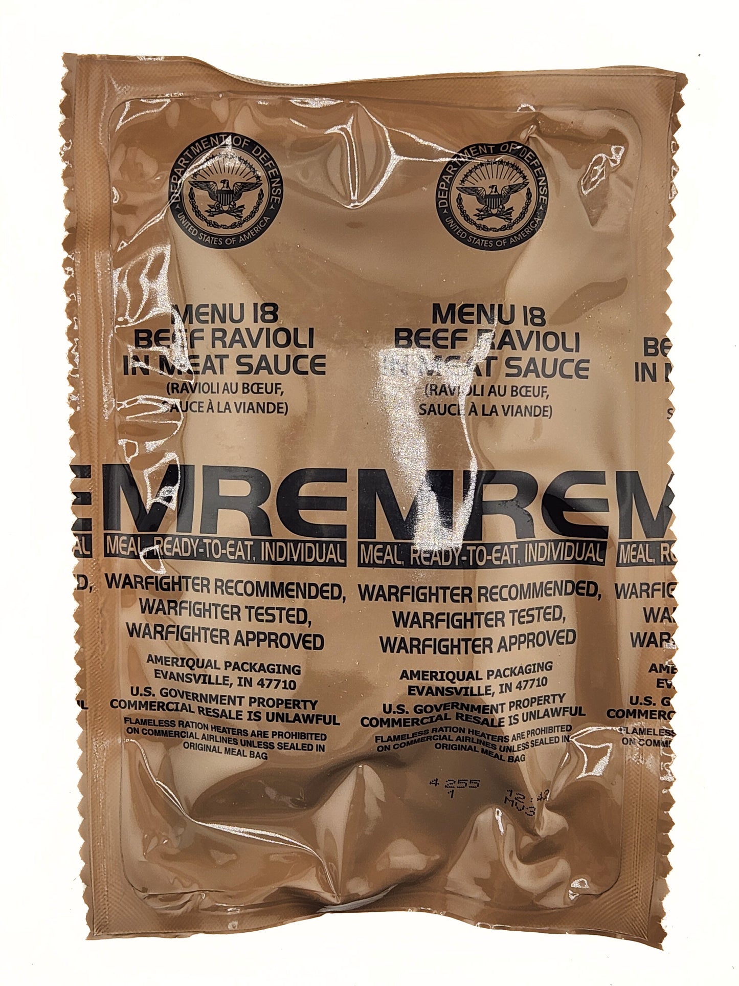 2027 Menu 18 Beef Ravioli in Meat Sauce